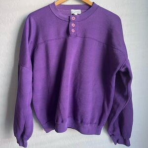 VINTAGE purple Copper Cove 80's Sweater Sweatshirt Large